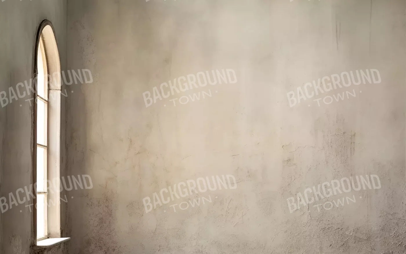 Plaster Wall White Window 16’X10’ Ultracloth (192 X 120 Inch) Backdrop