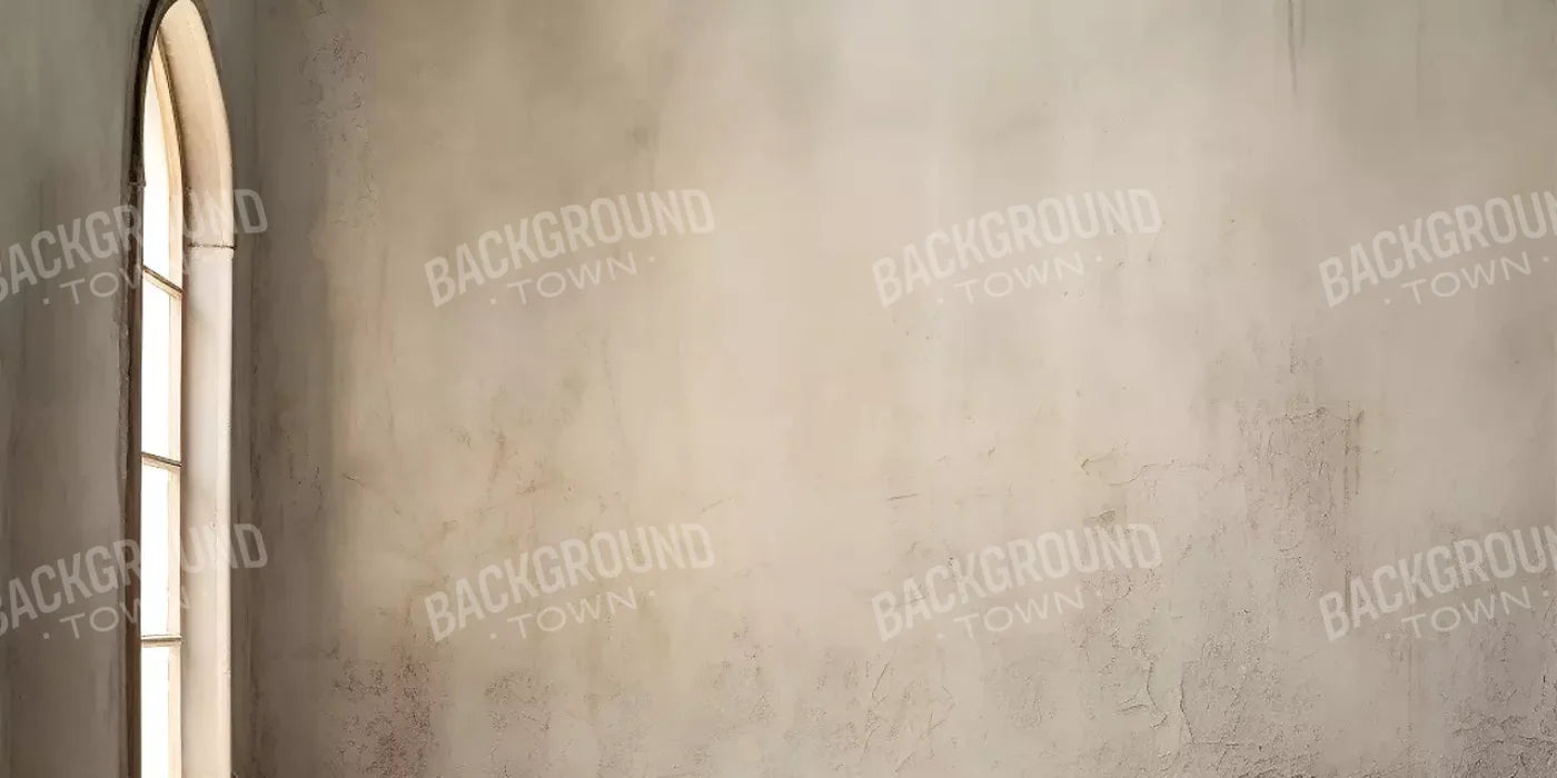 Plaster Wall White Window 16’X8’ Ultracloth (192 X 96 Inch) Backdrop