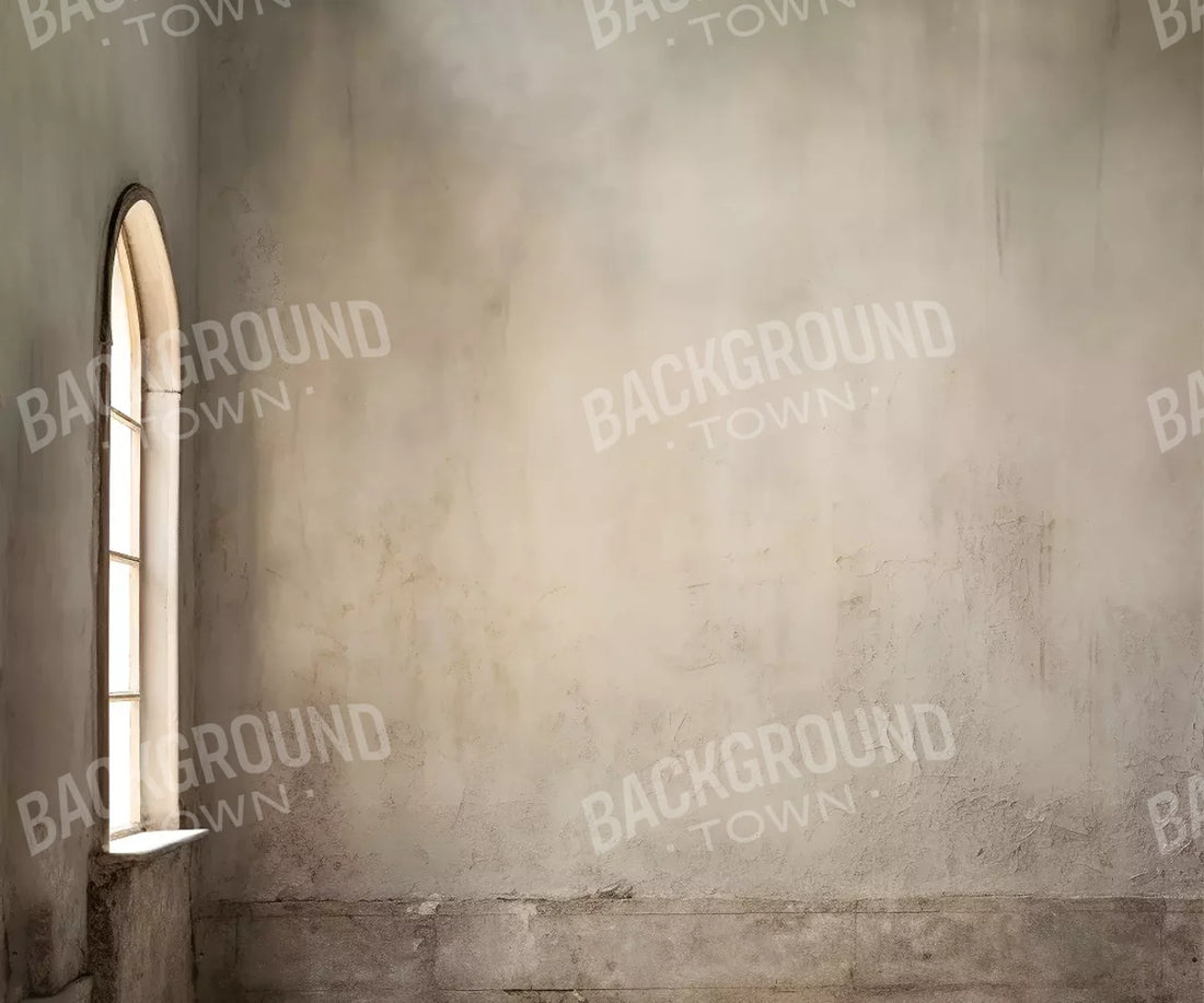 Plaster Wall White Window 5’X4’2 Fleece (60 X 50 Inch) Backdrop