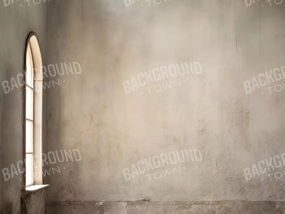 Plaster Wall White Window 6’8X5’ Fleece (80 X 60 Inch) Backdrop
