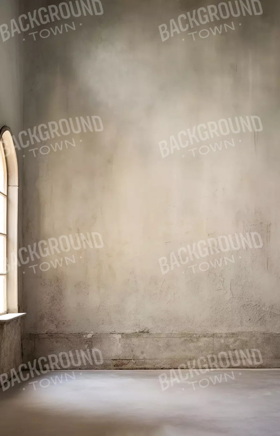 Plaster Wall White Window 9’X14’ Ultracloth (108 X 168 Inch) Backdrop