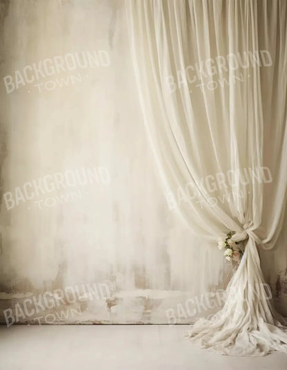 Plaster Wall With Curtain Ii 6X8 Fleece ( 72 X 96 Inch ) Backdrop