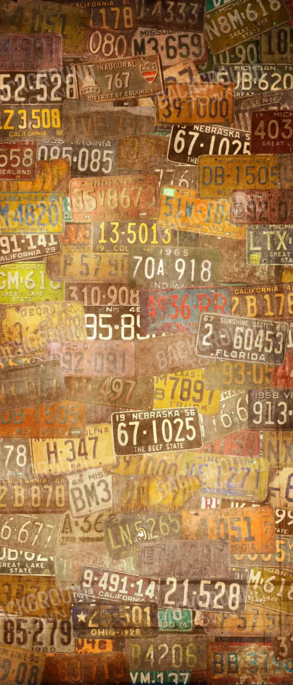 Platesvintage 5X12 Ultracloth For Westcott X-Drop ( 60 X 144 Inch ) Backdrop