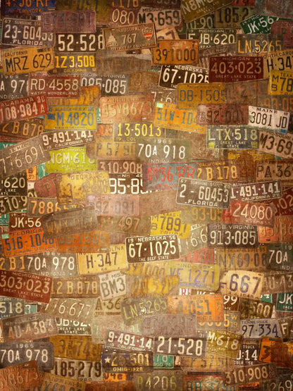 Platesvintage 5X68 Fleece ( 60 X 80 Inch ) Backdrop