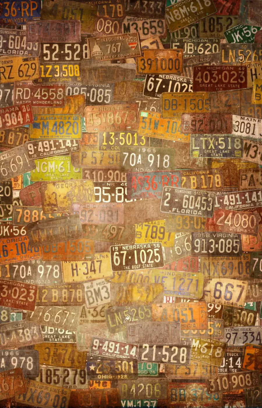 Platesvintage 8X12 Ultracloth ( 96 X 144 Inch ) Backdrop