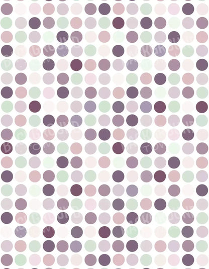 Plum Dottie 6X8 Fleece ( 72 X 96 Inch ) Backdrop