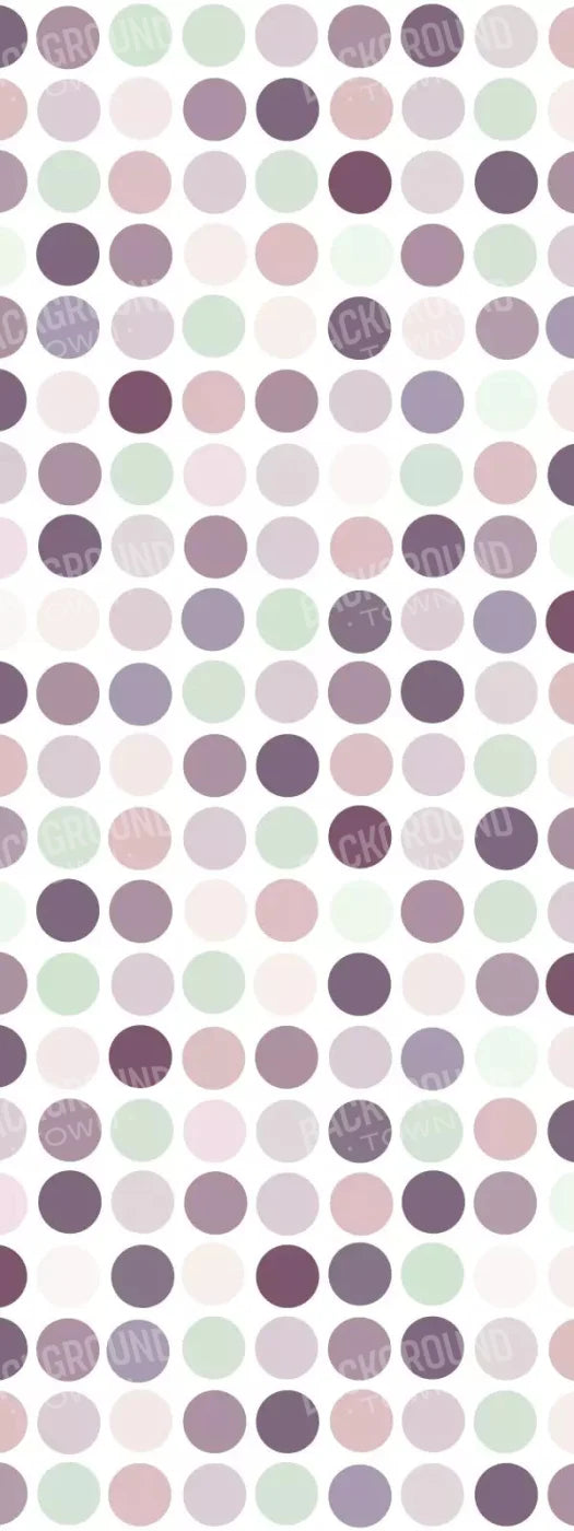 Plum Dottie 8X20 Ultracloth ( 96 X 240 Inch ) Backdrop