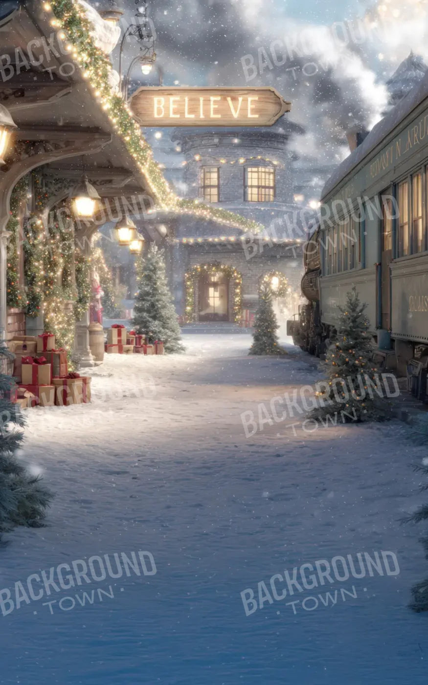 Polar Express 5’x8’ UltraCloth (60 x 96 inch) Backdrop
