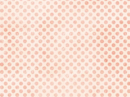 Polka Orange 7X5 Ultracloth ( 84 X 60 Inch ) Backdrop