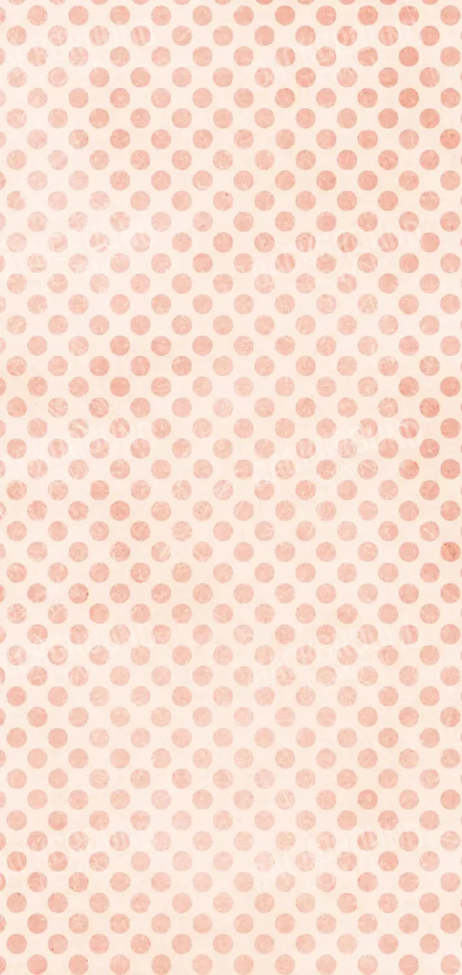 Polka Orange 8X16 Ultracloth ( 96 X 192 Inch ) Backdrop