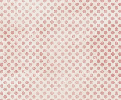 Polka Pink 5’X4’2’ Fleece (60 X 50 Inch) Backdrop