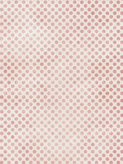 Polka Pink 5’X6’8’ Fleece (60 X 80 Inch) Backdrop