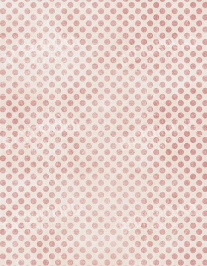 Polka Pink 6’X8’ Fleece (72 X 96 Inch) Backdrop