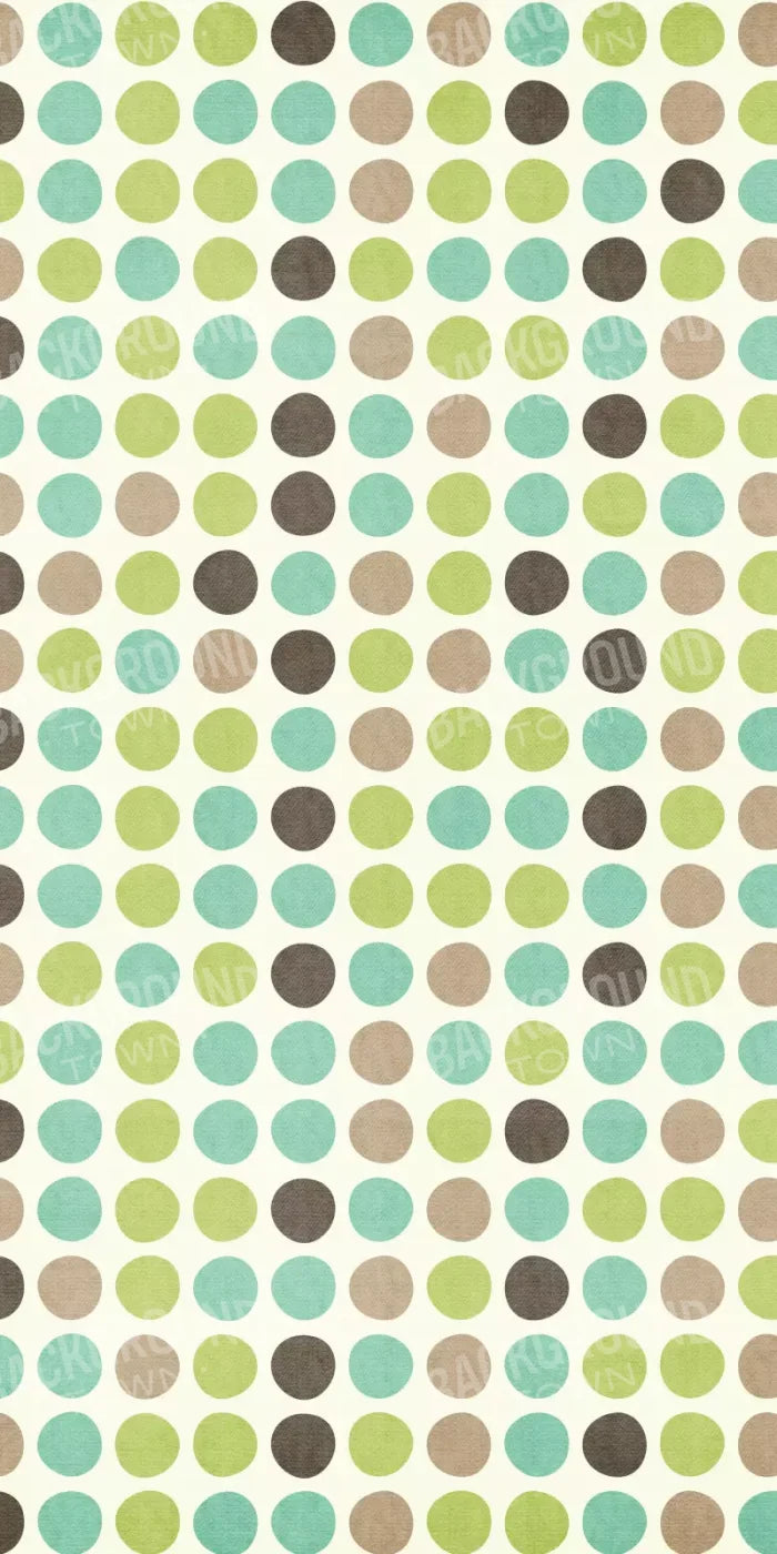 Polka Pistachio 10’X20’ Ultracloth (120 X 240 Inch) Backdrop