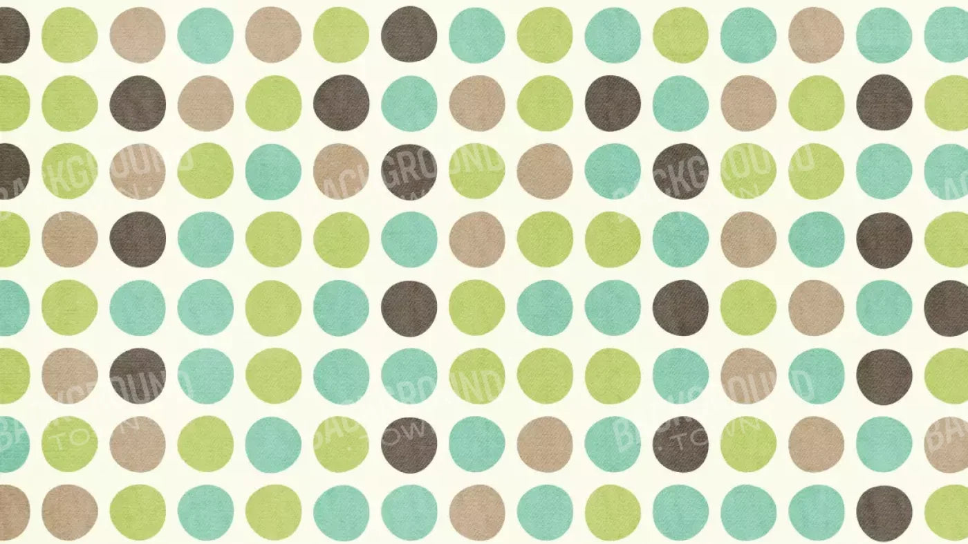 Polka Pistachio 14’X8’ Ultracloth (168 X 96 Inch) Backdrop