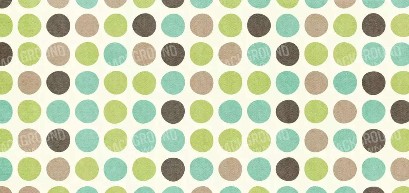 Polka Pistachio 16’X8’ Ultracloth (192 X 96 Inch) Backdrop
