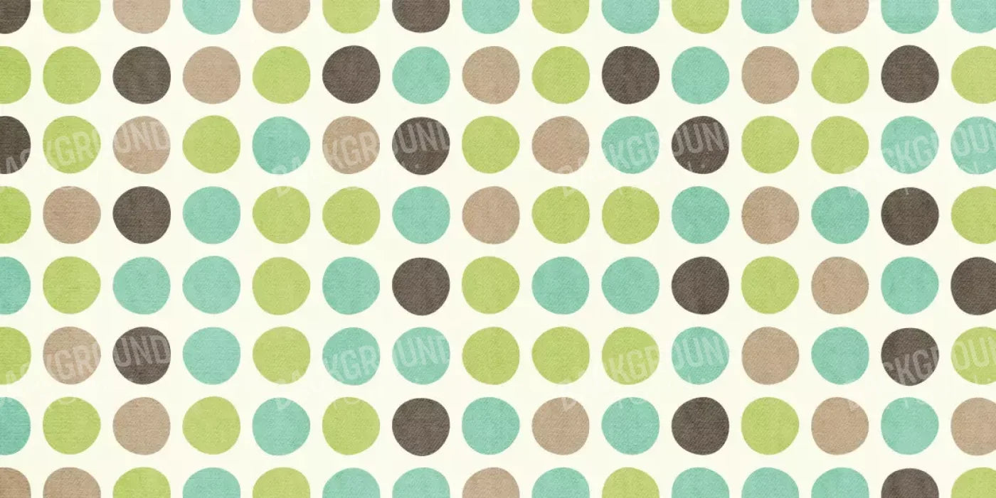 Polka Pistachio 20’X10’ Ultracloth (240 X 120 Inch) Backdrop
