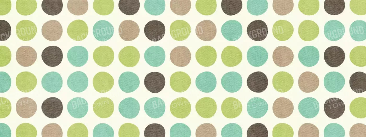 Polka Pistachio 20’X8’ Ultracloth (240 X 96 Inch) Backdrop