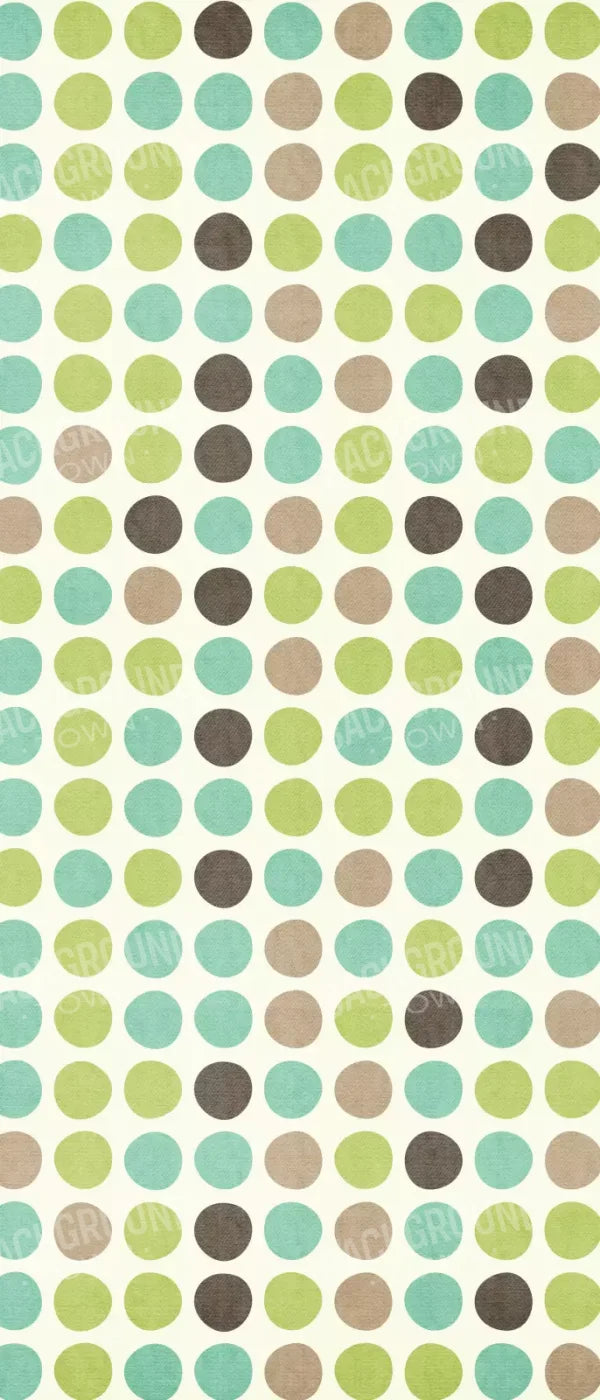 Polka Pistachio 5’X12’ Ultracloth For Westcott X-Drop (60 X 144 Inch) Backdrop