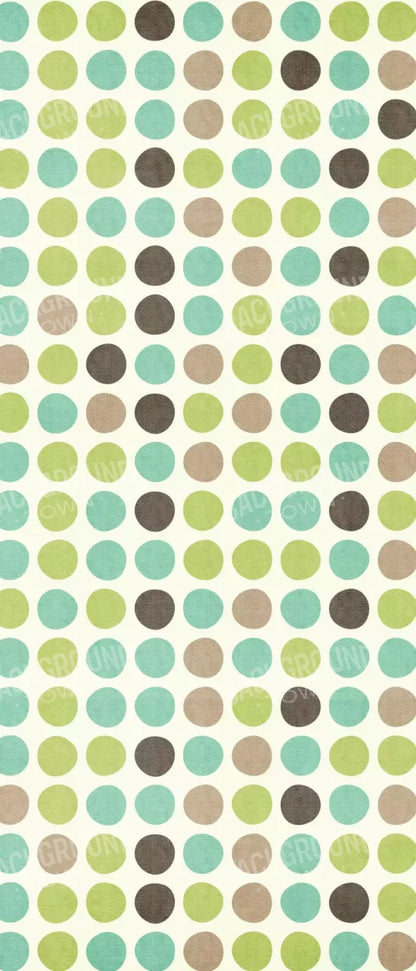 Polka Pistachio 5’X12’ Ultracloth For Westcott X-Drop (60 X 144 Inch) Backdrop