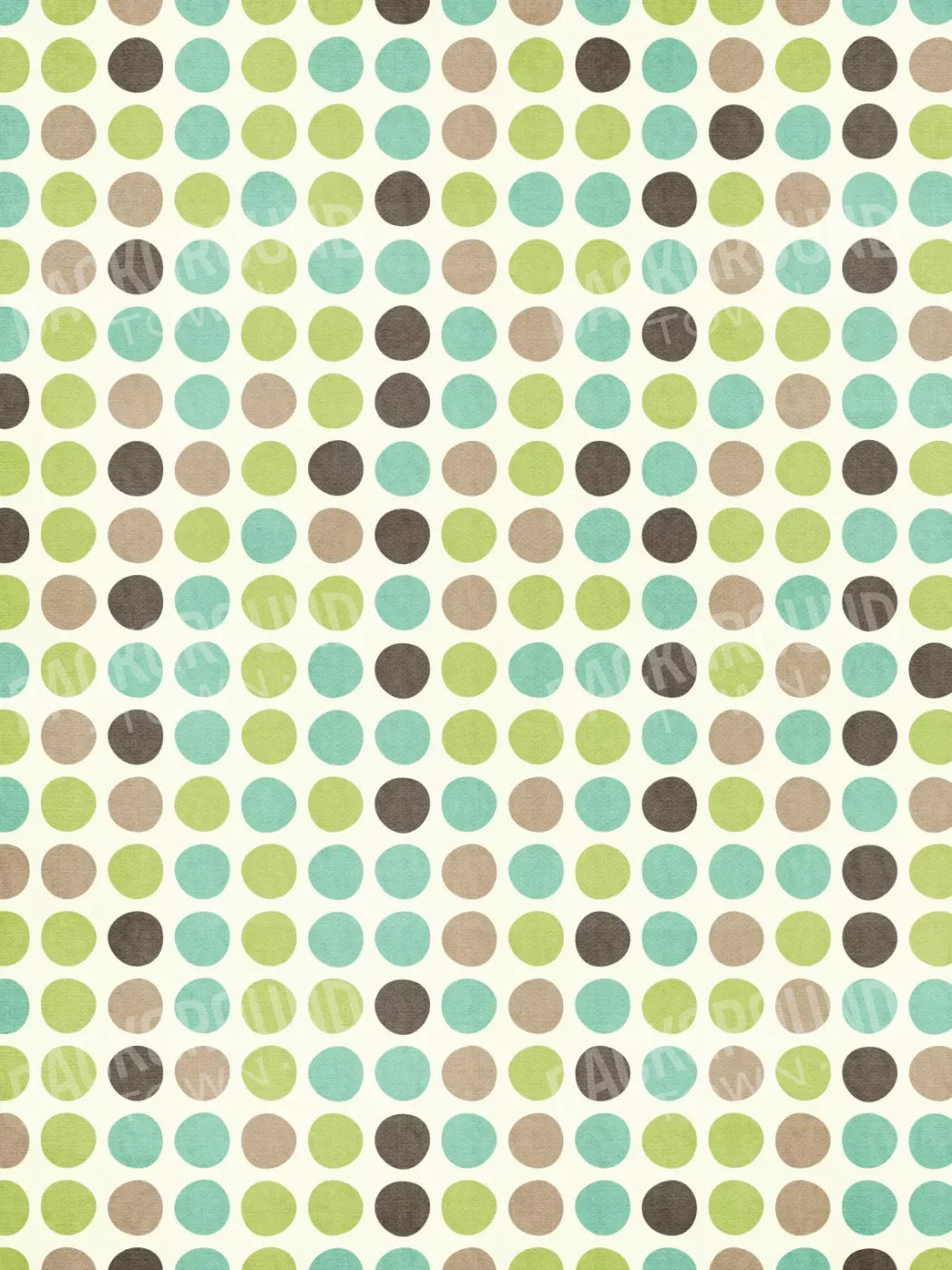 Polka Pistachio 5’X6’8’ Fleece (60 X 80 Inch) Backdrop