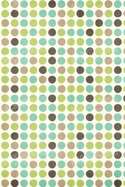 Polka Pistachio 5’X8’ Ultracloth (60 X 96 Inch) Backdrop