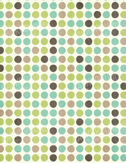 Polka Pistachio 6’X8’ Fleece (72 X 96 Inch) Backdrop