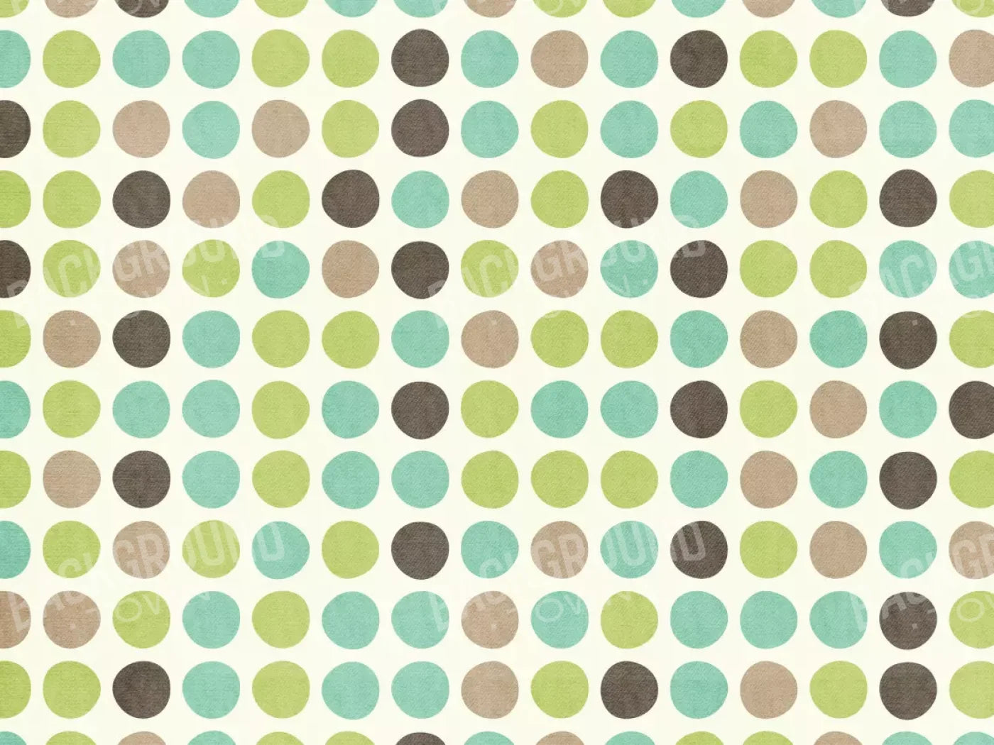 Polka Pistachio 7’X5’ Ultracloth (84 X 60 Inch) Backdrop