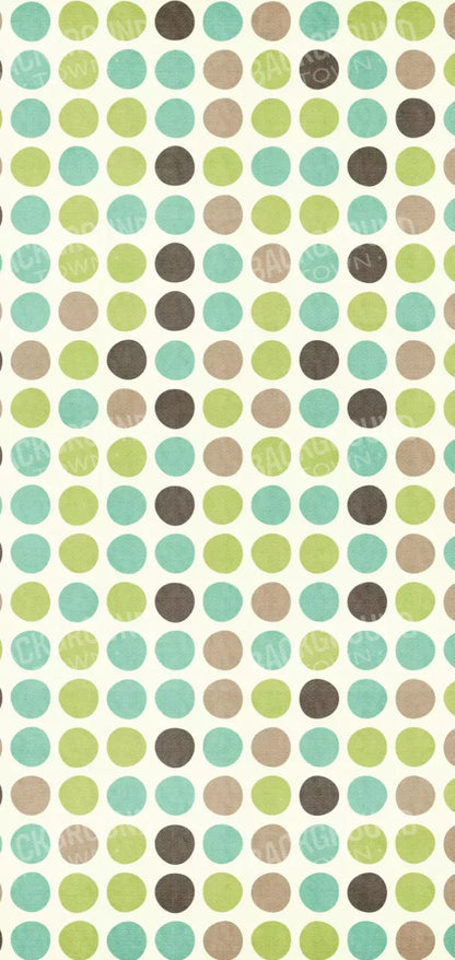 Polka Pistachio 8’X16’ Ultracloth (96 X 192 Inch) Backdrop