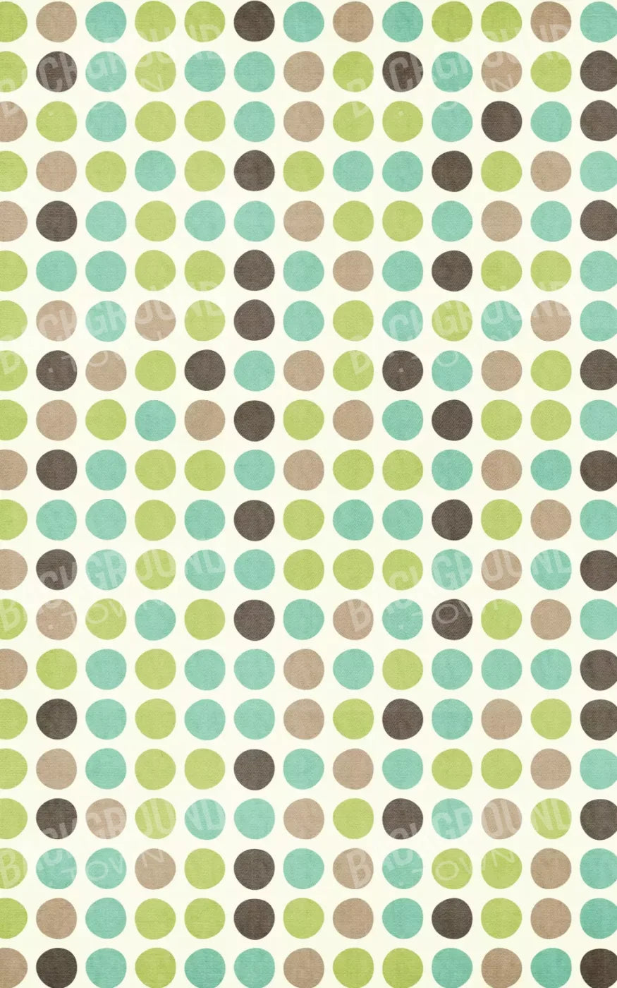 Polka Pistachio 9’X14’ Ultracloth (108 X 168 Inch) Backdrop