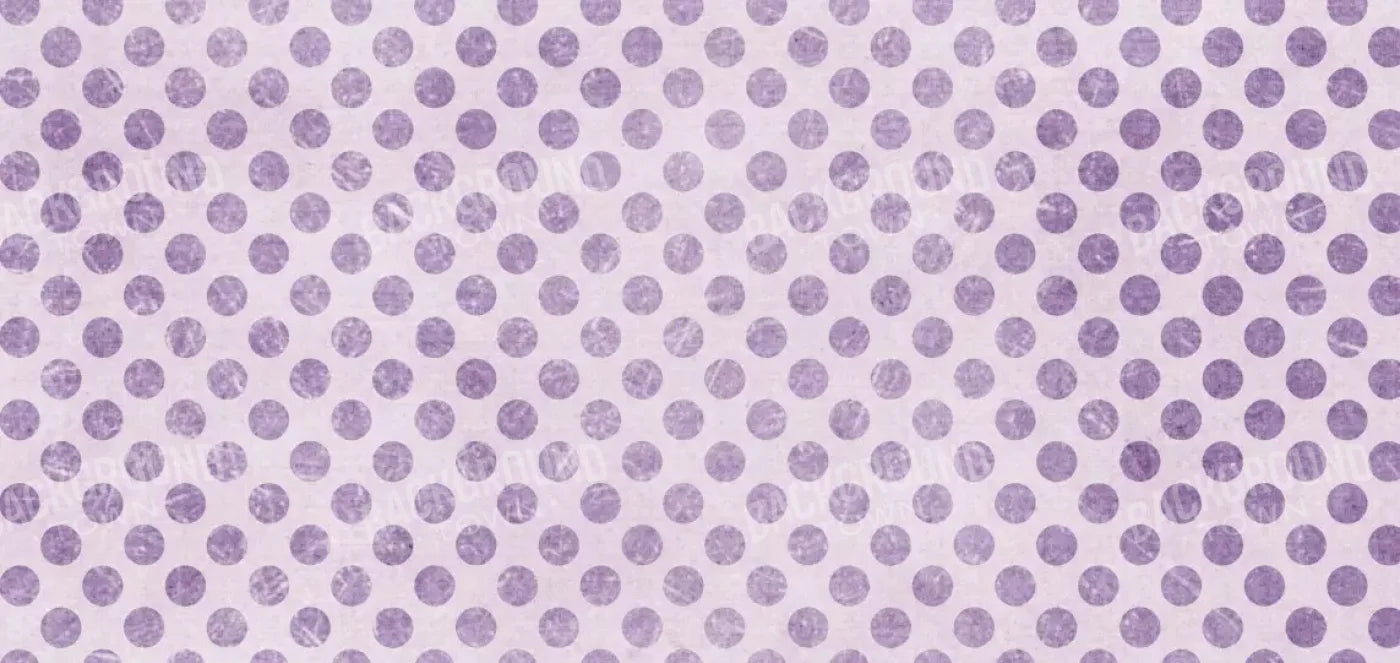 Polka Purple 16’X8’ Ultracloth (192 X 96 Inch) Backdrop
