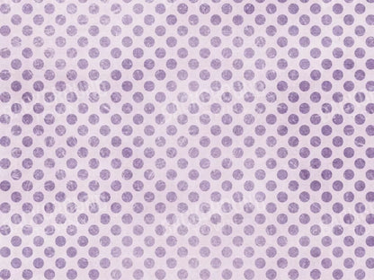 Polka Purple 6’8’X5’ Fleece (80 X 60 Inch) Backdrop