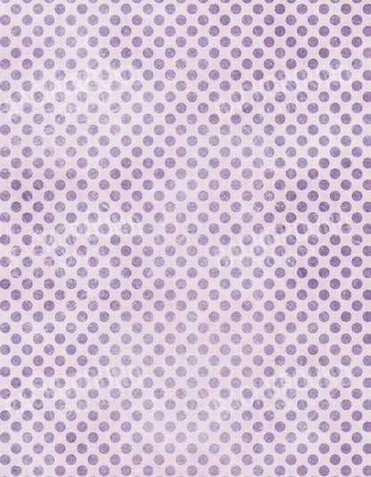Polka Purple 6’X8’ Fleece (72 X 96 Inch) Backdrop