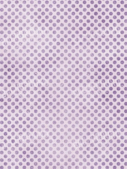 Polka Purple 8’X10’ Fleece (96 X 120 Inch) Backdrop
