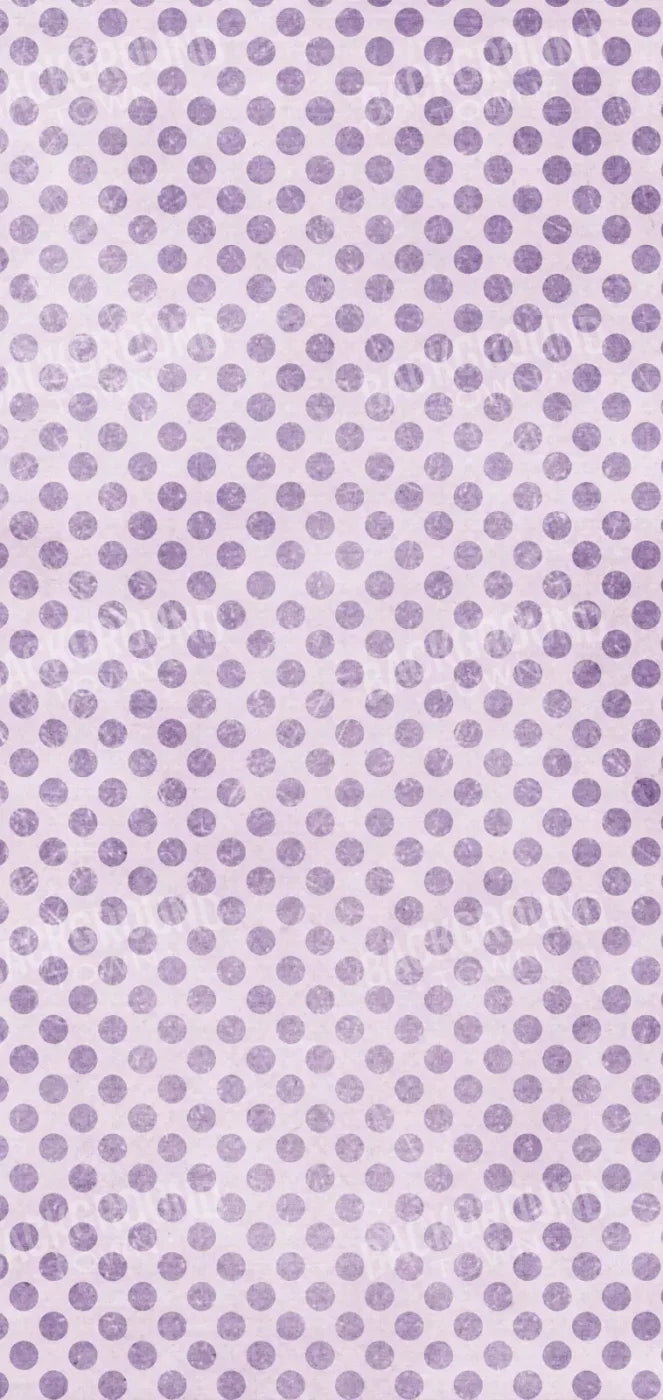 Polka Purple 8’X16’ Ultracloth (96 X 192 Inch) Backdrop