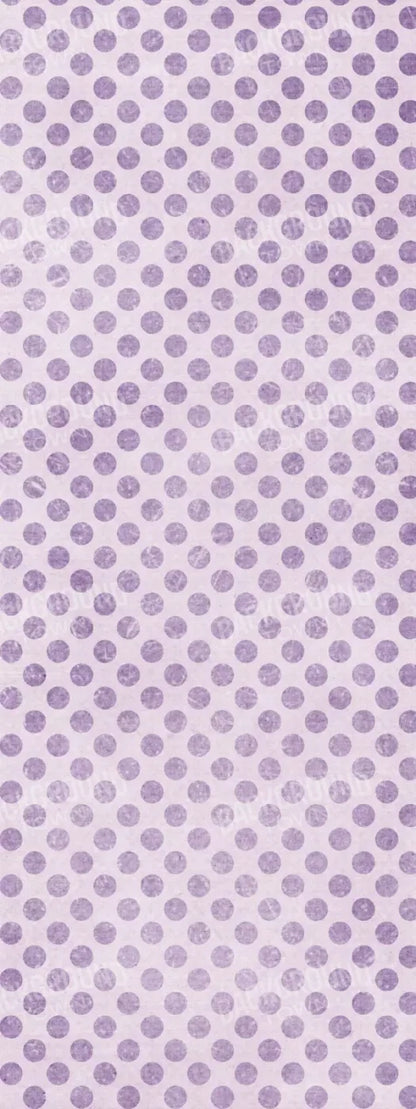 Polka Purple 8’X20’ Ultracloth (96 X 240 Inch) Backdrop