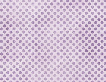 Polka Purple 8’X6’ Fleece (96 X 72 Inch) Backdrop
