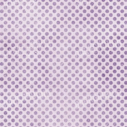 Polka Purple 8’X8’ Fleece (96 X Inch) Backdrop