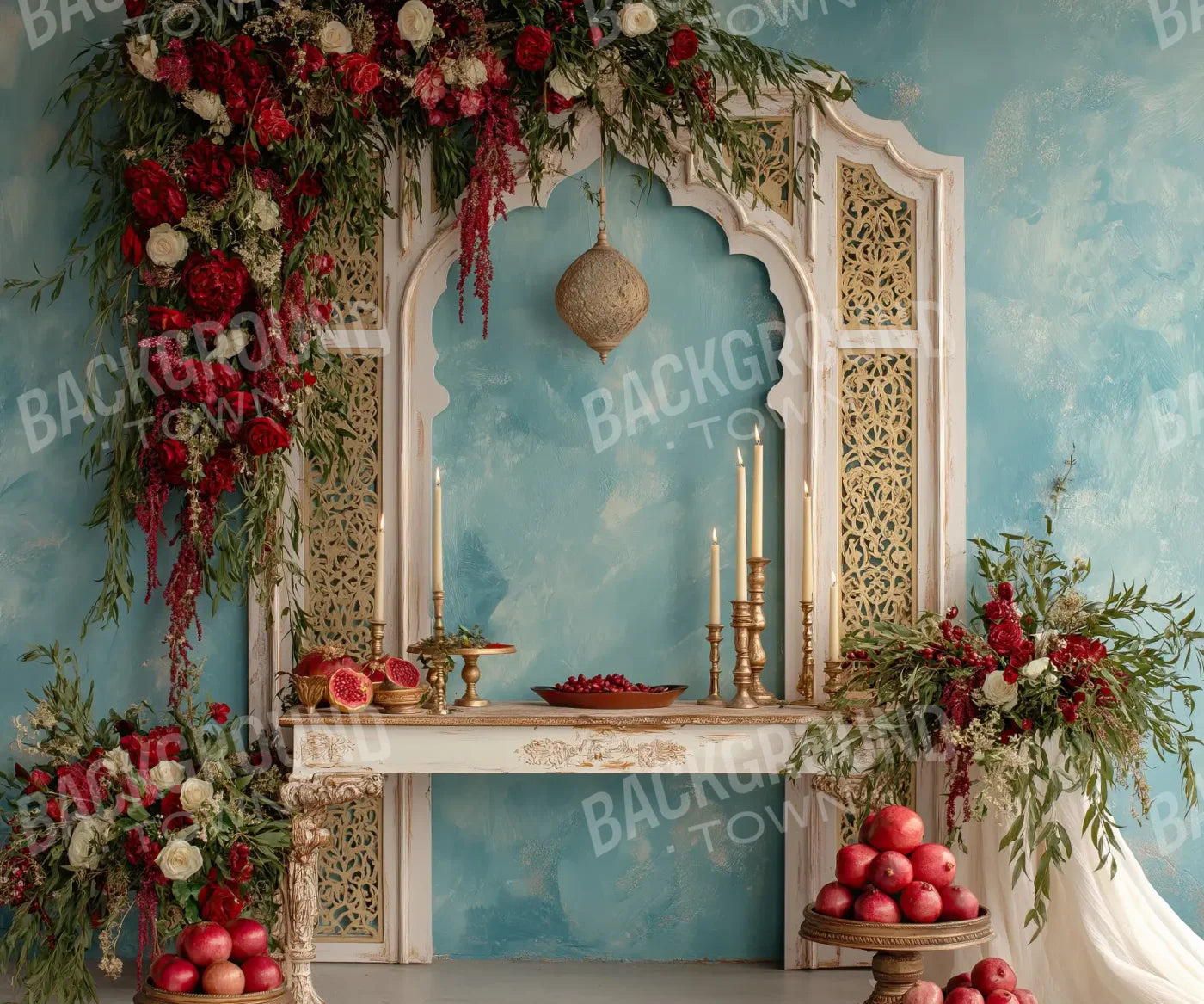 Pomegranate Court 12’x10’ UltraCloth (144 x 120 inch) Backdrop