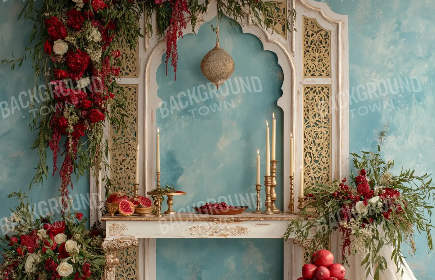 Pomegranate Court 14’x9’ UltraCloth (168 x 108 inch) Backdrop