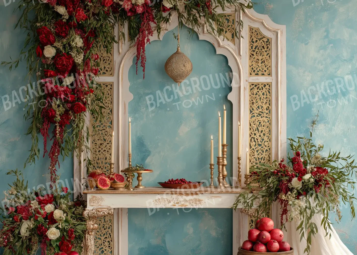 Pomegranate Court 7’x5’ UltraCloth (84 x 60 inch) Backdrop