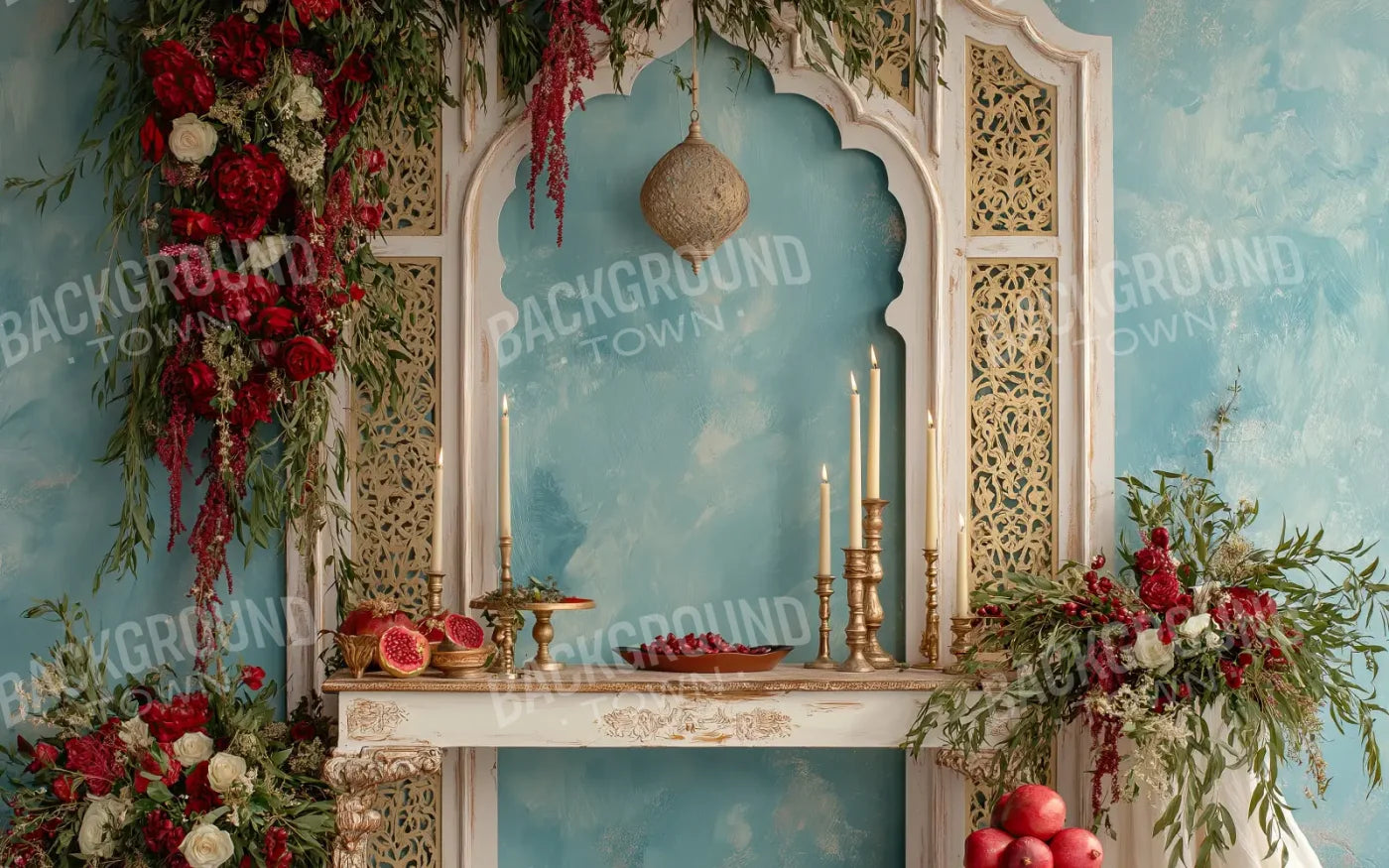 Pomegranate Court 8’x5’ UltraCloth (96 x 60 inch) Backdrop