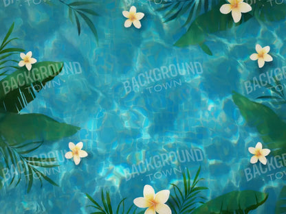 Pool Day 68X5 Fleece ( 80 X 60 Inch ) Backdrop