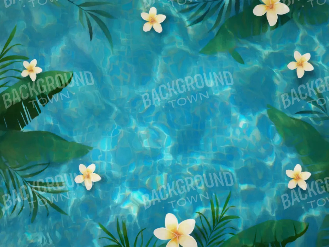 Pool Day 7X5 Ultracloth ( 84 X 60 Inch ) Backdrop