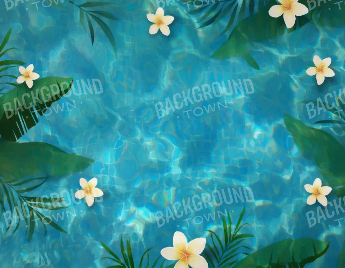 Pool Day 8X6 Fleece ( 96 X 72 Inch ) Backdrop