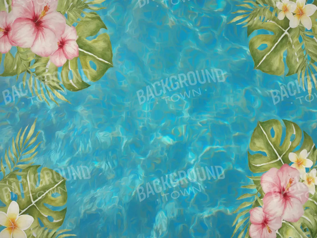Pool Daze 68X5 Fleece ( 80 X 60 Inch ) Backdrop