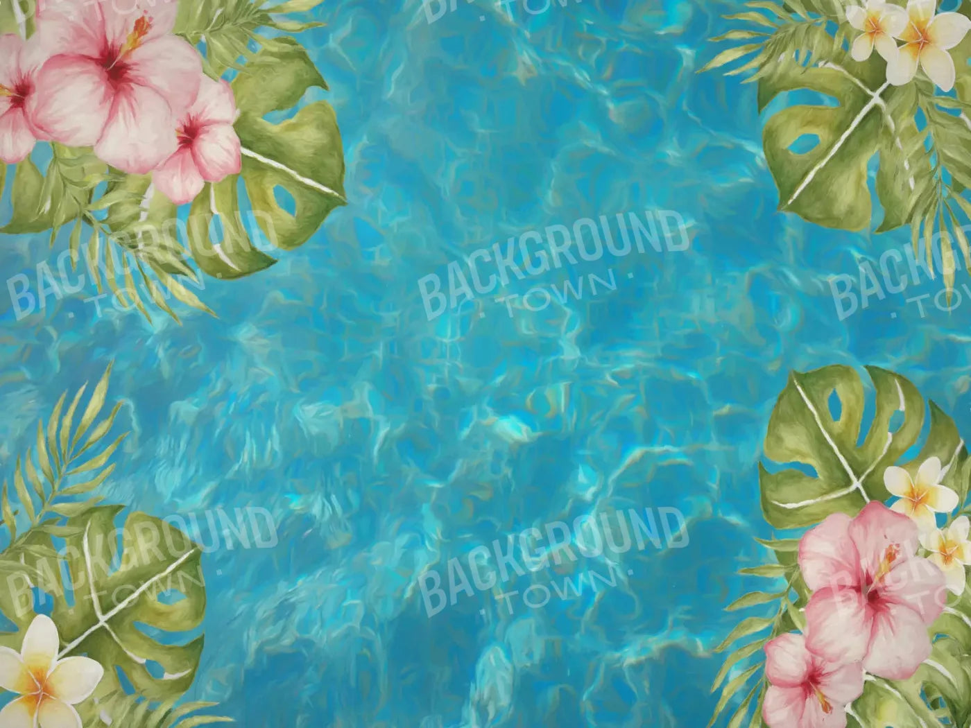 Pool Daze 68X5 Fleece ( 80 X 60 Inch ) Backdrop