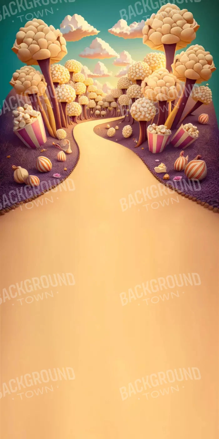 Popcorn Road 10X20 Ultracloth ( 120 X 240 Inch ) Backdrop