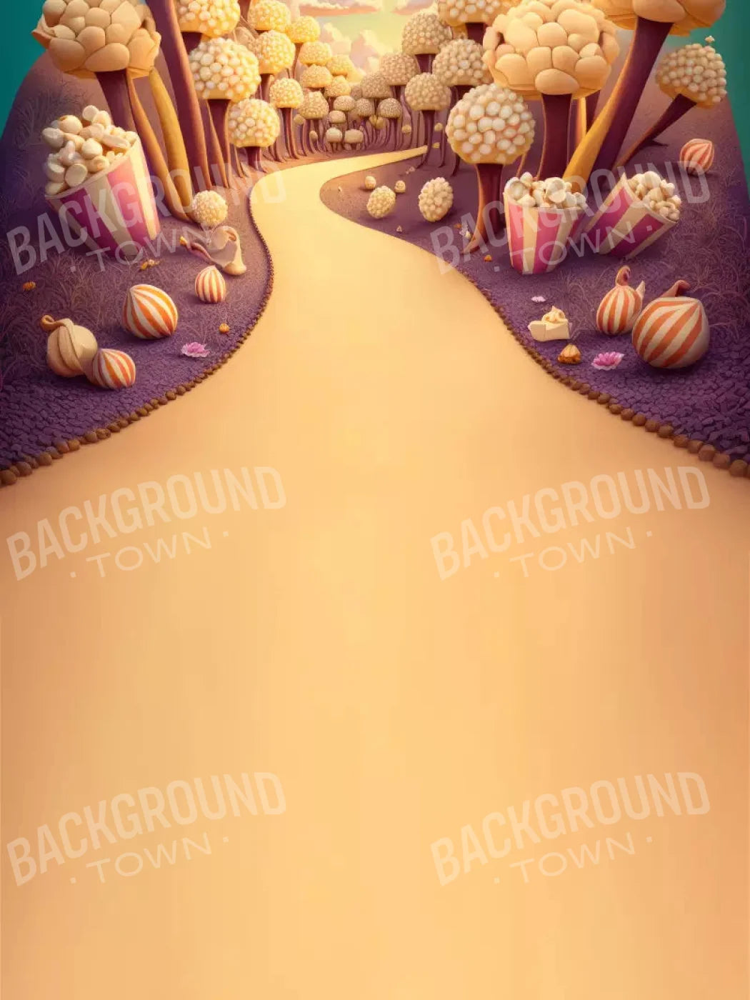 Popcorn Road 8X10 Ultracloth ( 96 X 120 Inch ) Backdrop