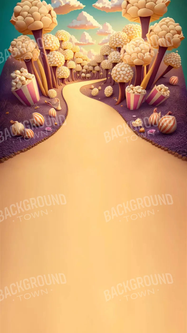 Popcorn Road 8X14 Ultracloth ( 96 X 168 Inch ) Backdrop